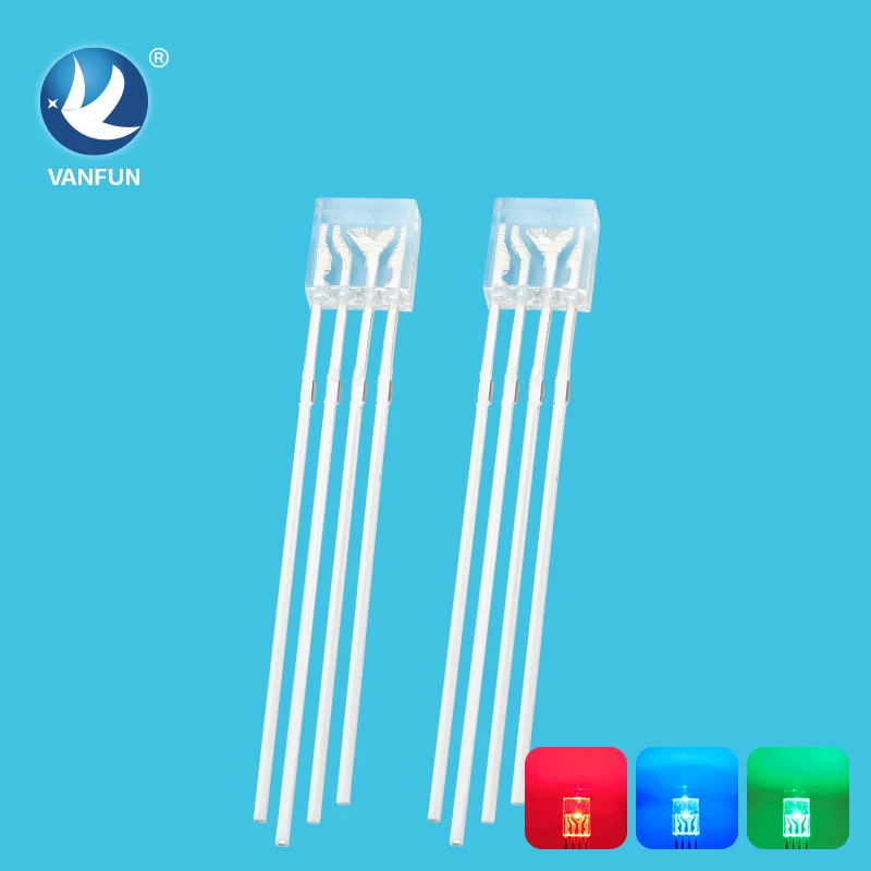 255 RGB Full-Color Four Pin through Hole Package Immersed LED Diode Lamp