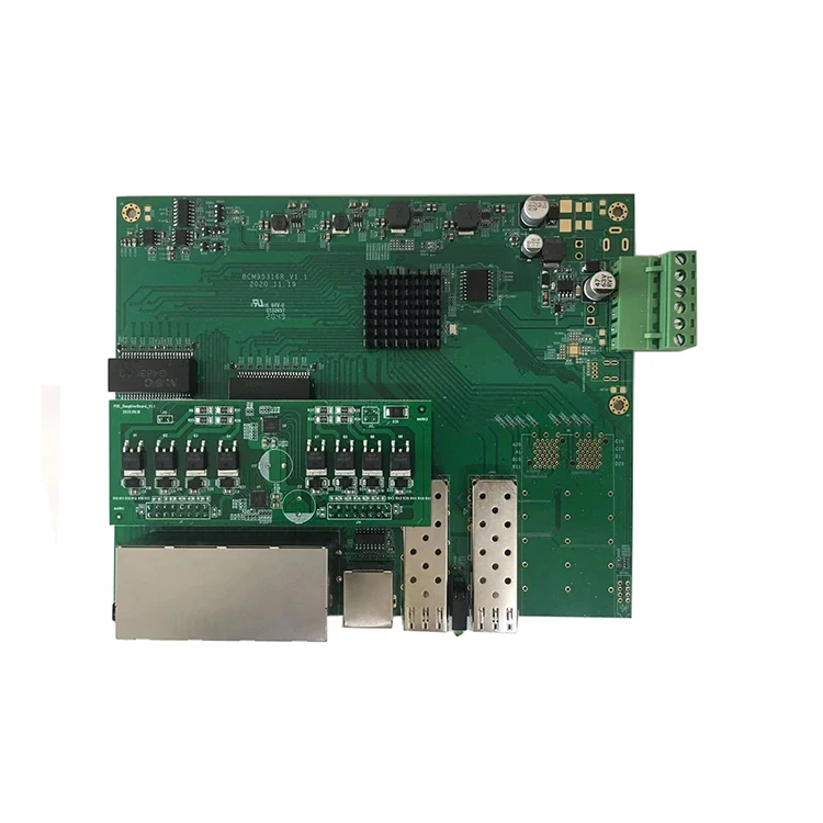 8 port 10/100/1000Mbps industrial enterprise grade Ethernet network switch 2.5G SFP uplink layer 2 managed PoE switch