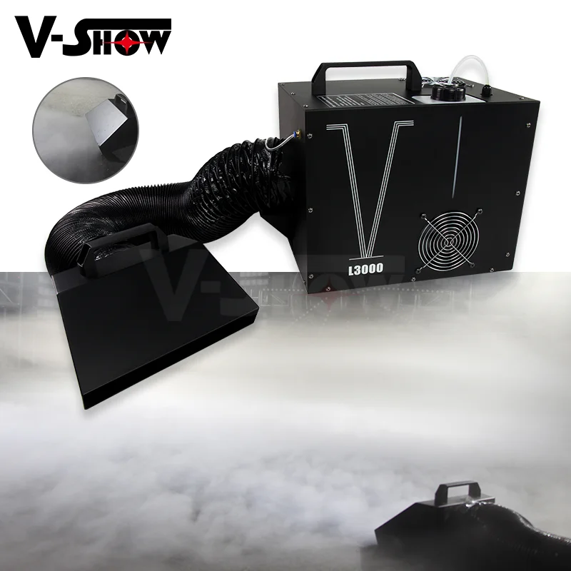 V-Show 1pc Mini 3000W Low Lying Water Fog Machine Ground Smoke Machine For Wedding Party Theater