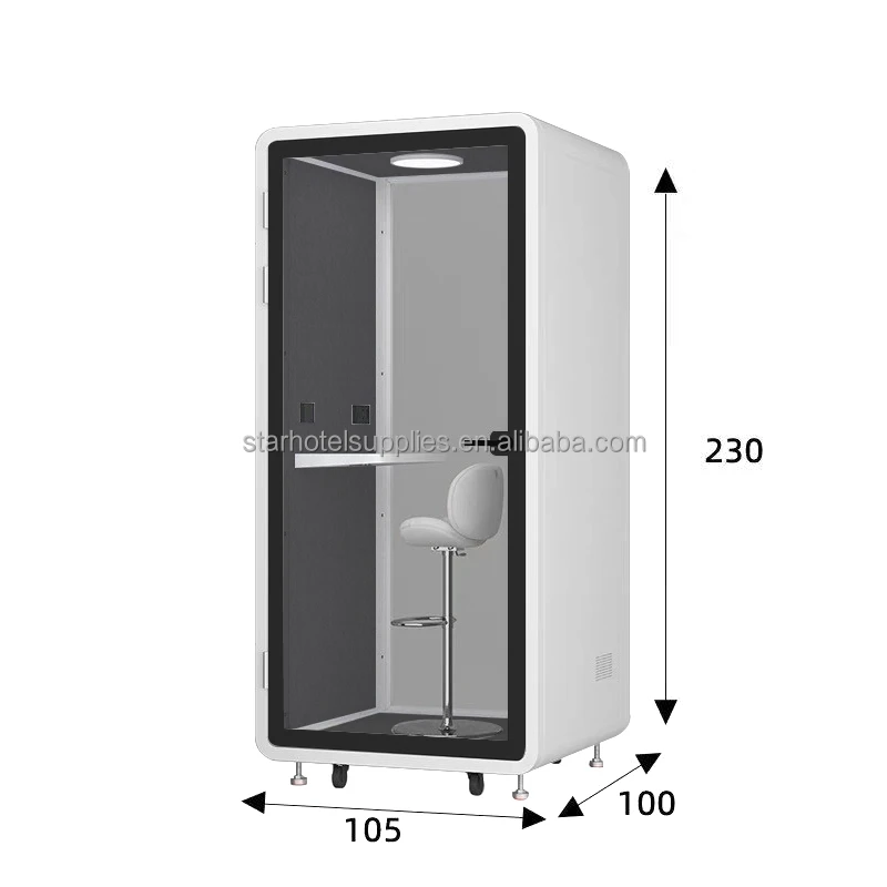 Soundproof Room Silent Cabin Mobile Office Negotiation Room Recording Studio Detachable Telephone Booth