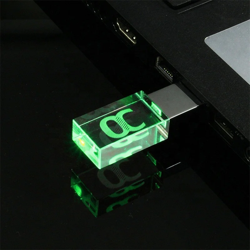 Wholesale Full Capacity Crystal USB Stick 4GB Wedding Gift USB Flash Drives