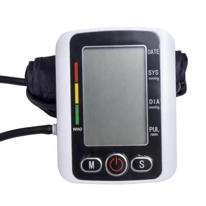 China manufacturer cuff bp apparatus monitor arterial rechargeable electric mini led blood pressure monitor manual bp monitoring