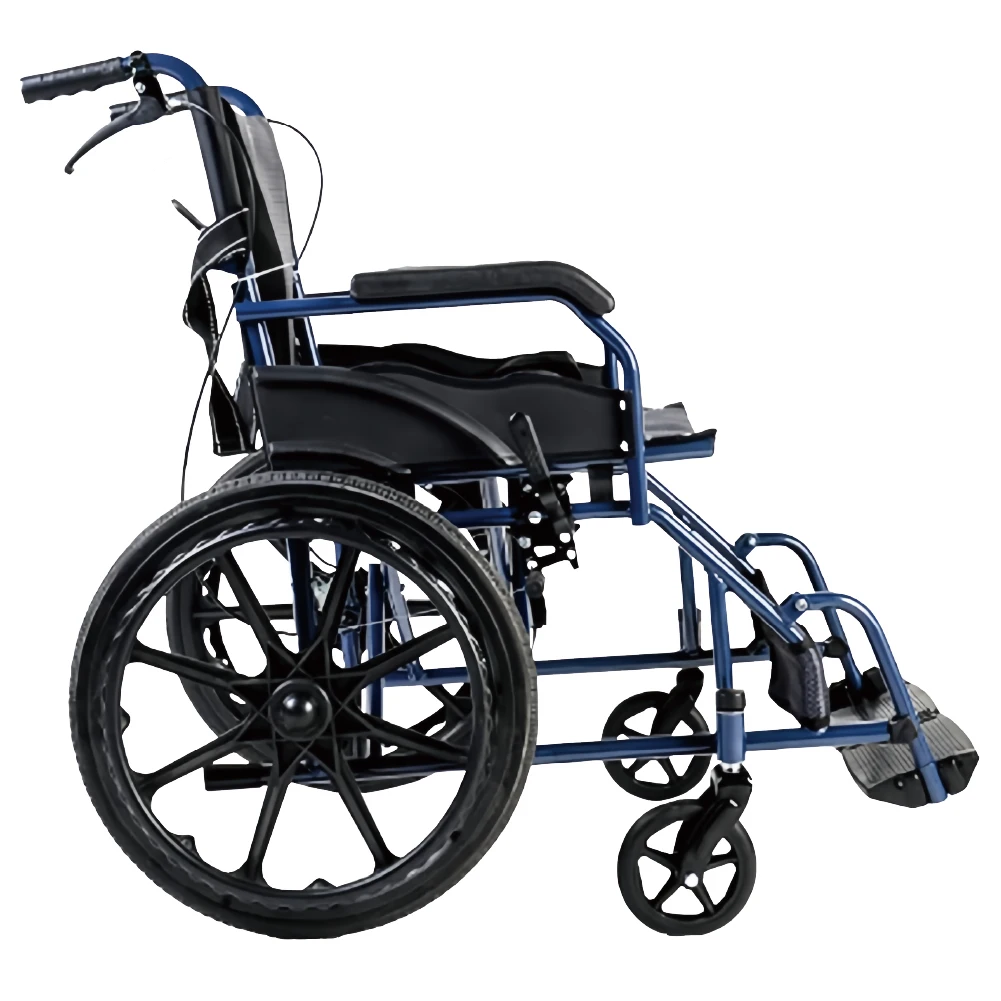 shandong Wheel Chair Manufacturers Wholesale Hospital Furniture Steel Manual Foldable Wheelchair in china