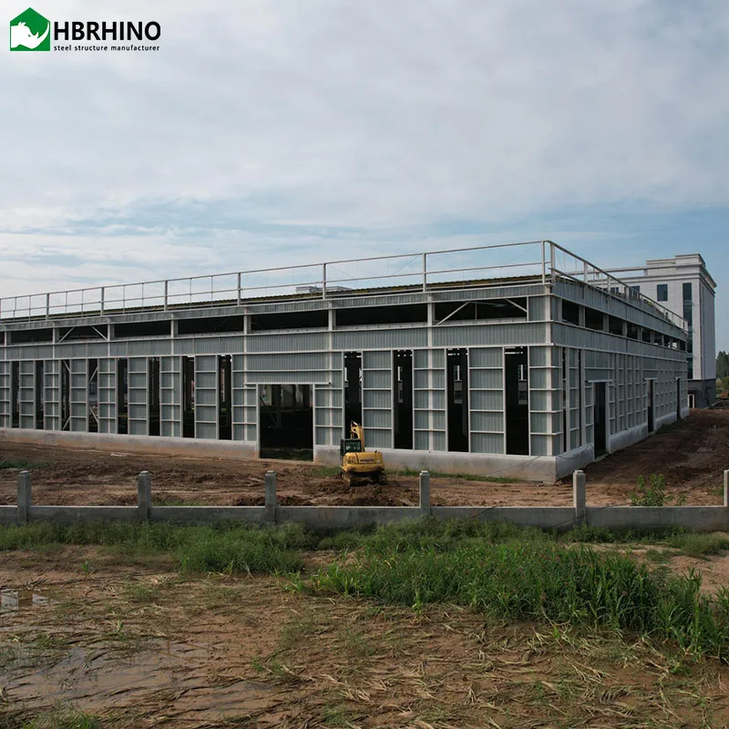 Прочный и простой в установке сборный стальной Конструктор Металлический Сарай для мастерских заводов