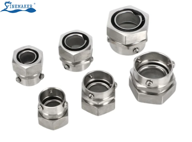 Stainless Steel Hose Fittings DKJ Card Sets Flexible Metal Conduit Connector
