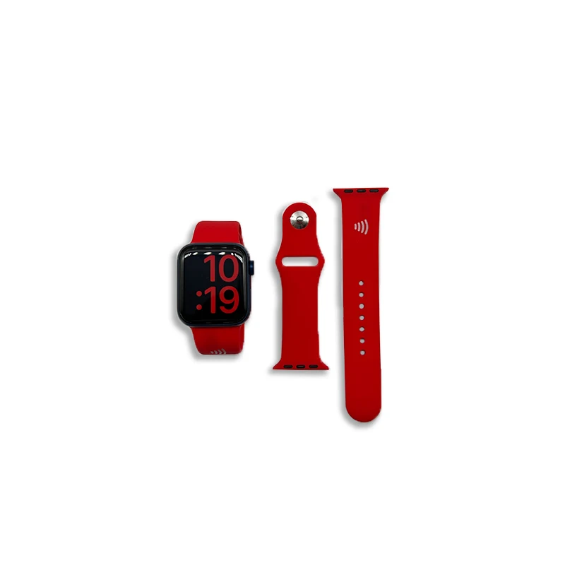 Luxury Apple Watch Band iwatch strap Buckle Custom Embedded NFC NTag 213 Silicone