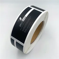 custom business matte waterproof band label logo stickers