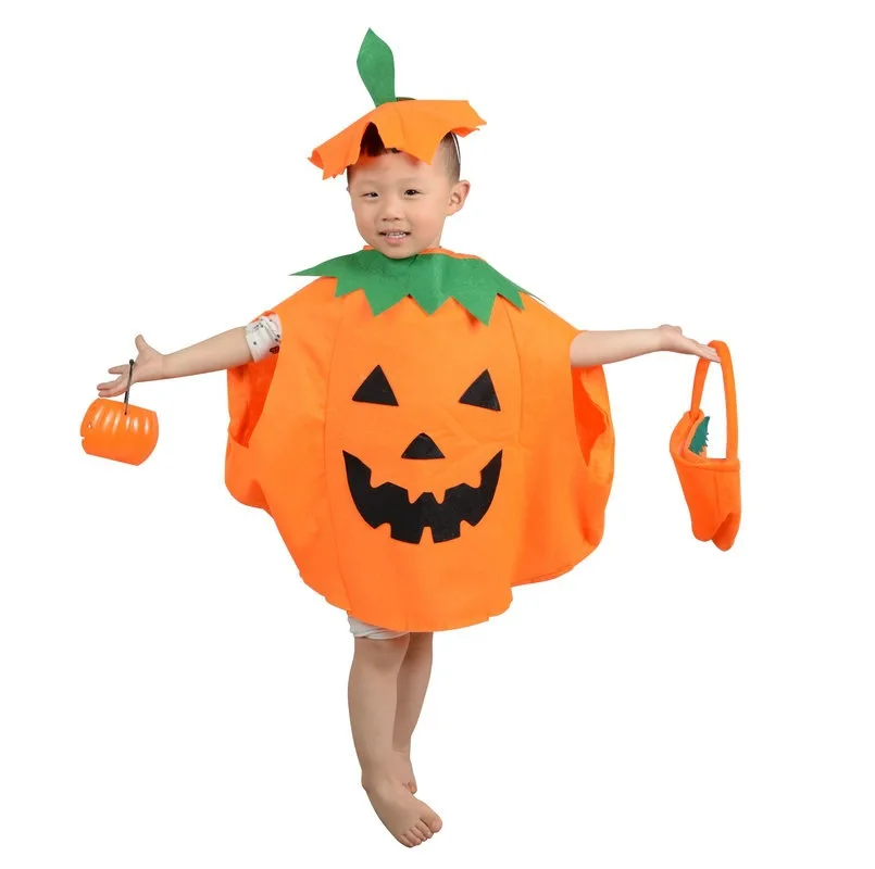 Halloween pumpkin costume children adult game performance costume pumpkin clothes parent-child costume