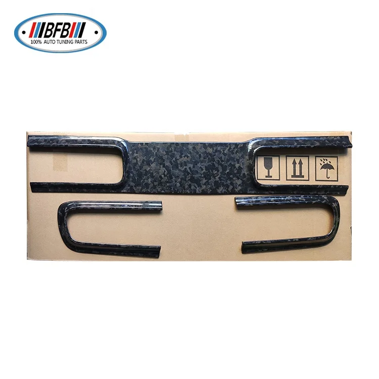 For Dodge Challenger 2015-2021 Rear Lamp Cover Real Dry Forged Carbon Rear Back Tail Light Lamp Cover