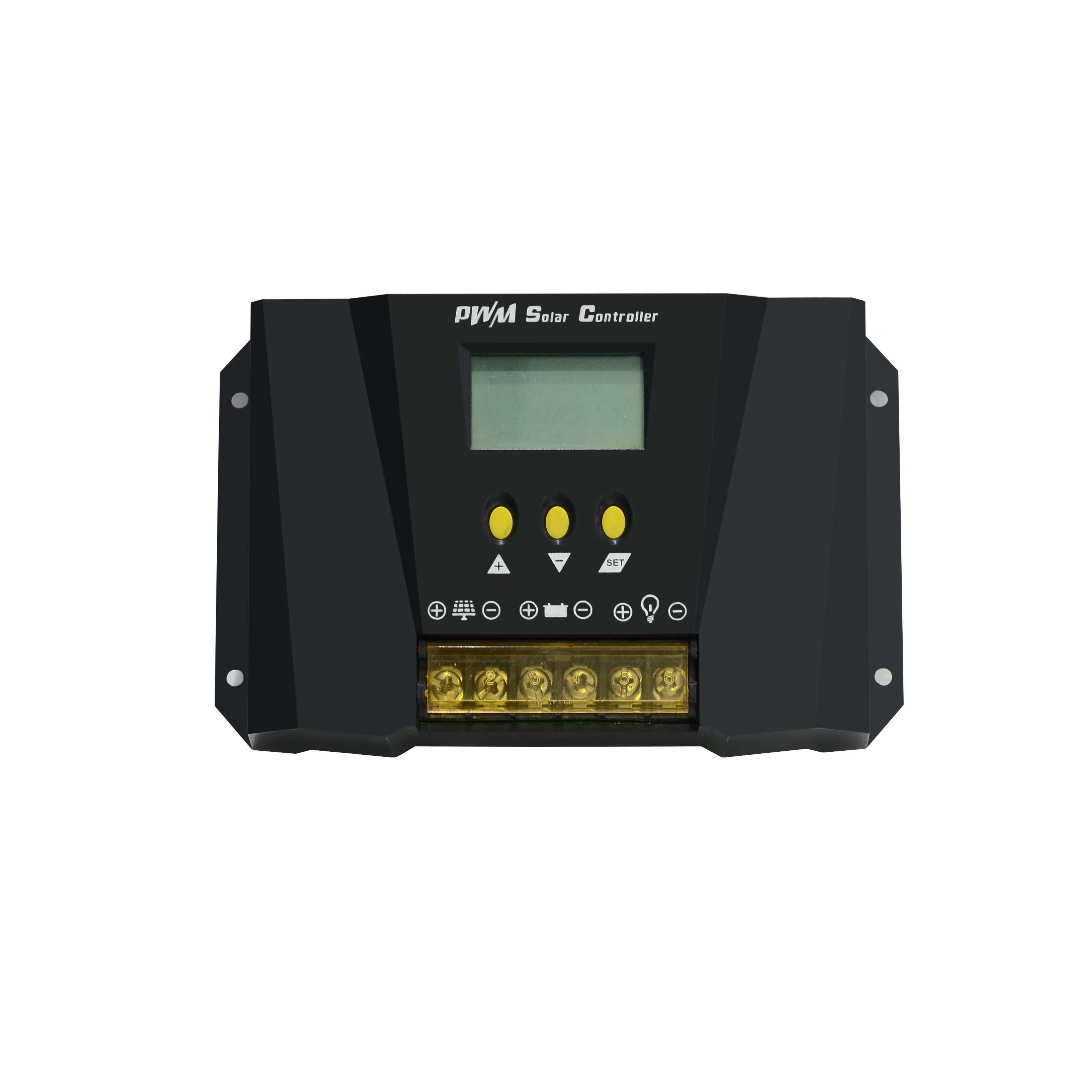 5A-60A 12v/24v/48v waterproof PWM/MPPT solar charge controller with aluminium outer