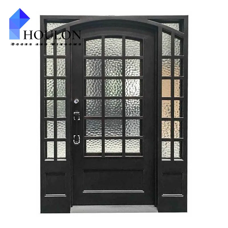 Main Door Entrance Gate Luxury Royal Chinese Top Brand Arch Steel Doors Wrought Iron Villa Gate Designs