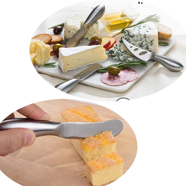 Amazon Hot Selling 6pcs Unique Cheese Knife Tool Set Stainless Steel Kitchen Gadgets Cheese Knives With Gift Box