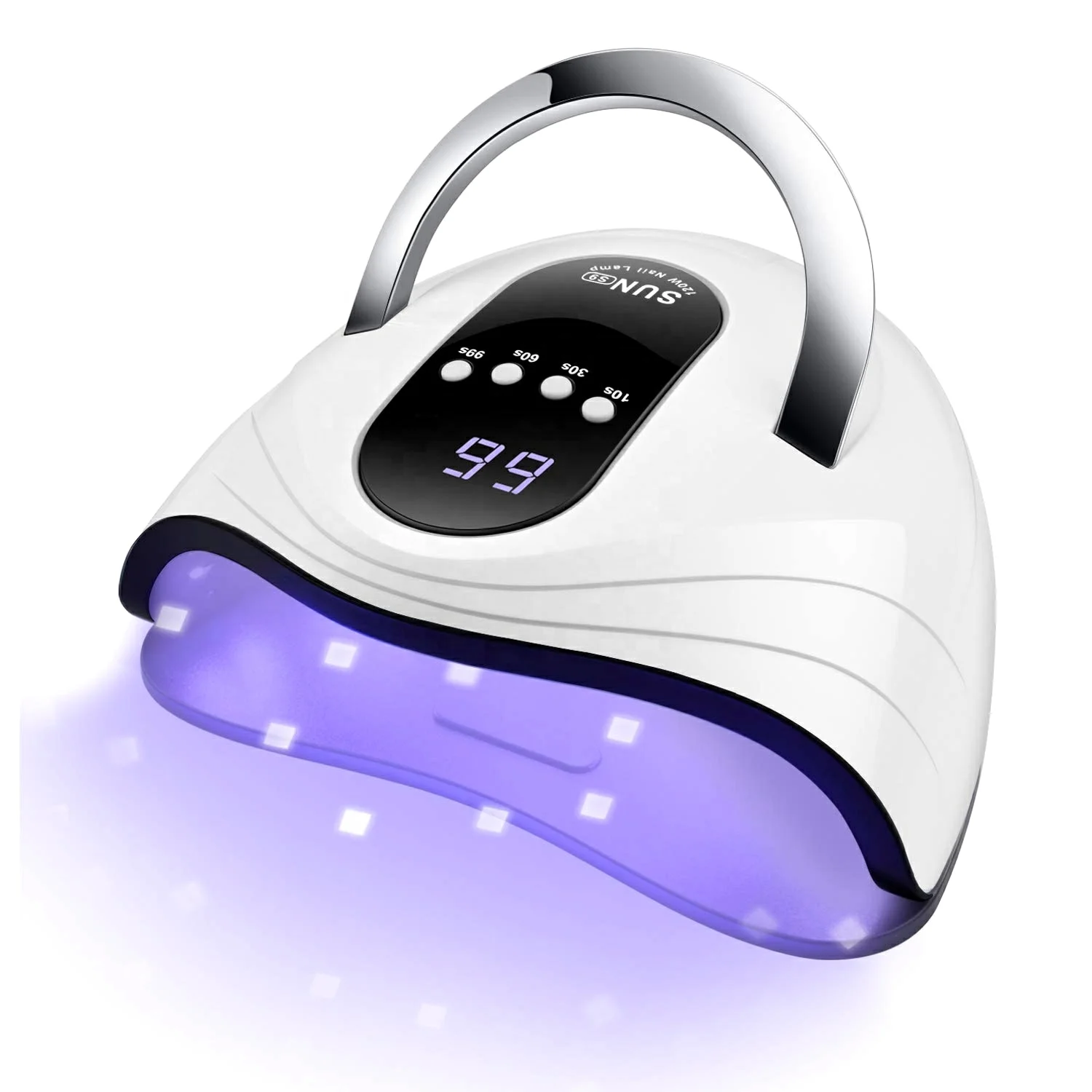 High Power Nail Dryer Fast Curing Speed Gel Light 120W UV LED Nail Lamps With 4 Kinds Timer And Smart Sensor