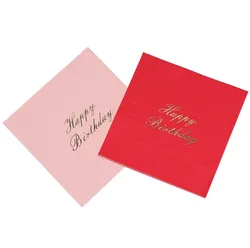 happy birthday Disposable beverage napkin