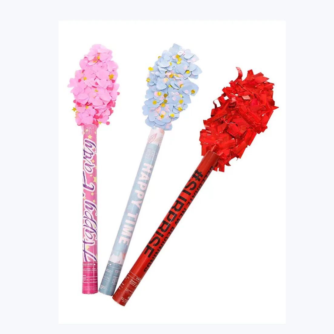 Wedding Decoration Tube throwing colorful tissue paper confetti