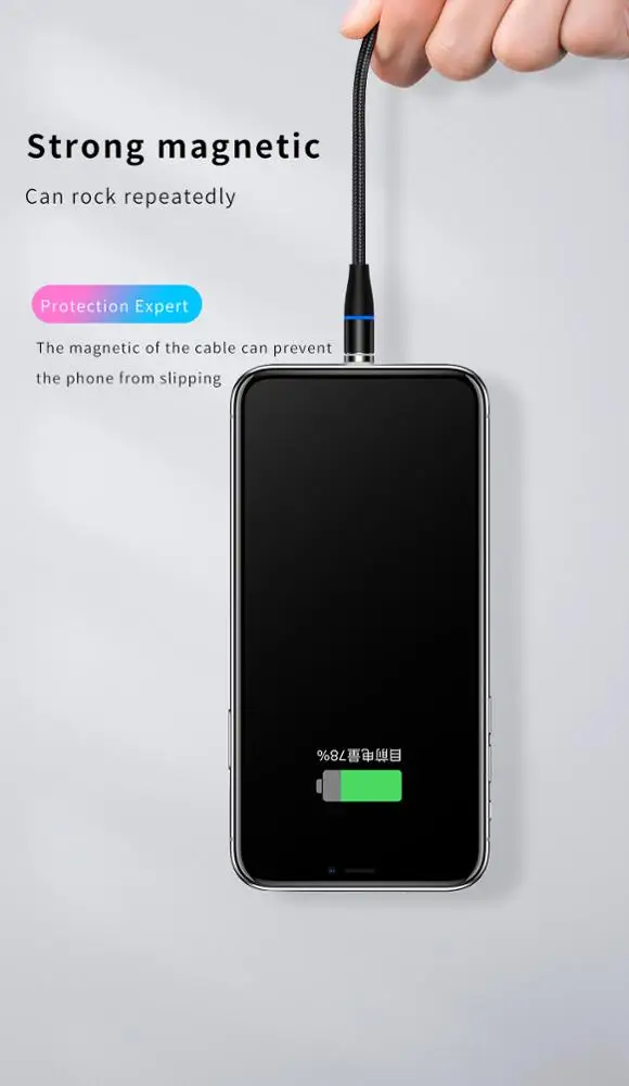  Новый дизайн 3 в 1 магнитный USB-кабель для быстрой зарядки micro for iphone