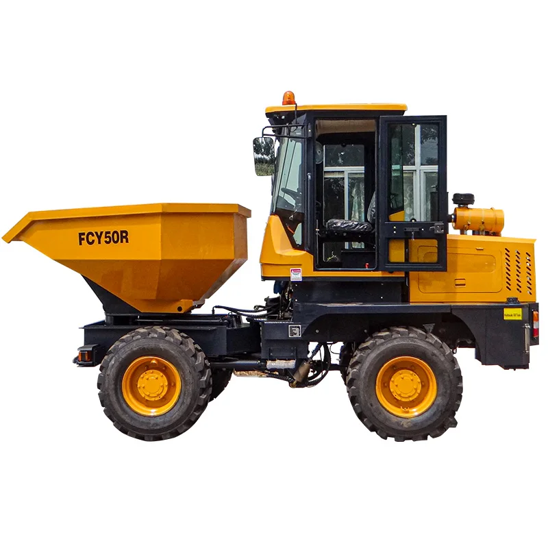 high quality 5t fcy50R 4x4 sit small dumper mini tipper truck 4wd Underground dump trucks for sale