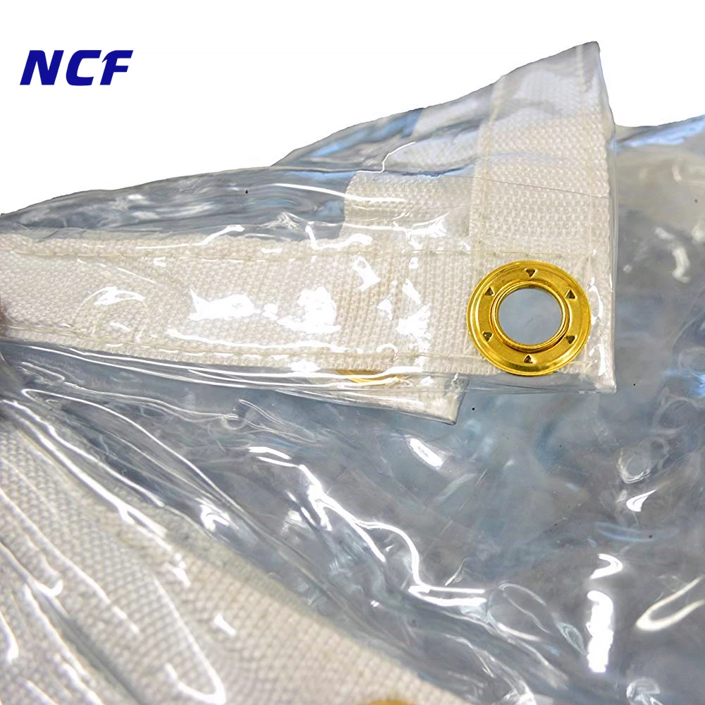 Clear Vinyl PVC Tarp Waterproof Tarpaulin 100% Tarps for Camping, Plants Greenhouse, Cars, Patio and Pavilion