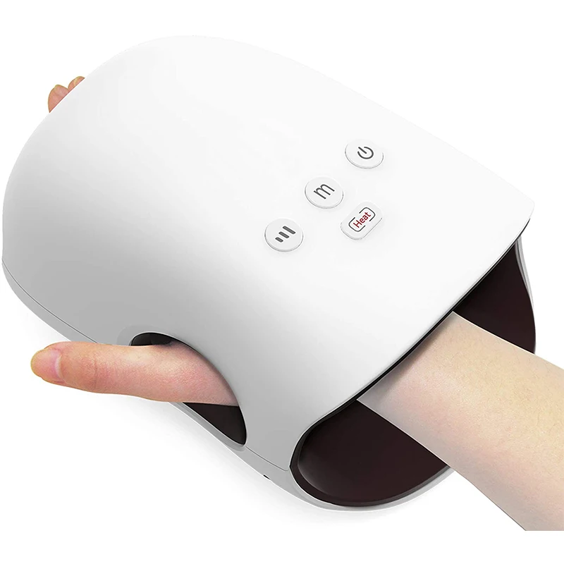 Rechargeable Kneading Hand Massager with Heat   Air Compression Cordless Electric Hand Massager