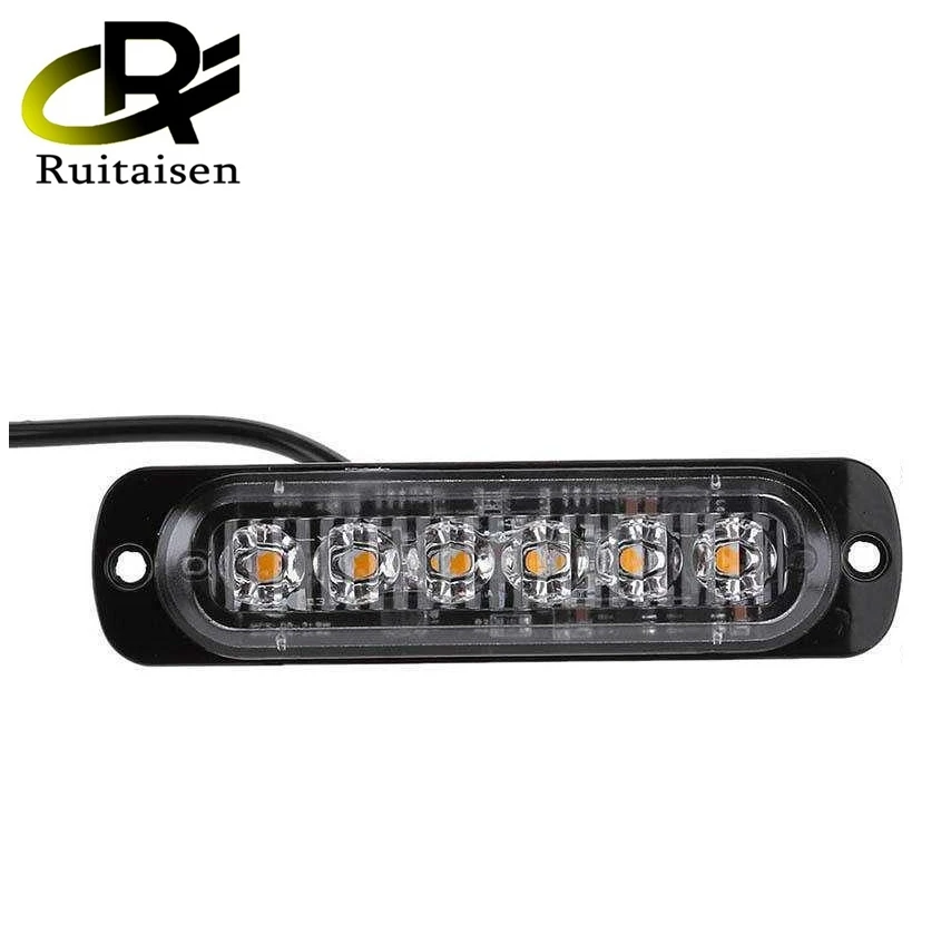 6LED Car Truck Beacon Warning Lamp Emergency Marker Lights Car Lamps Hazard led Strobe Lights Flash Lamp 12V Car Accessories