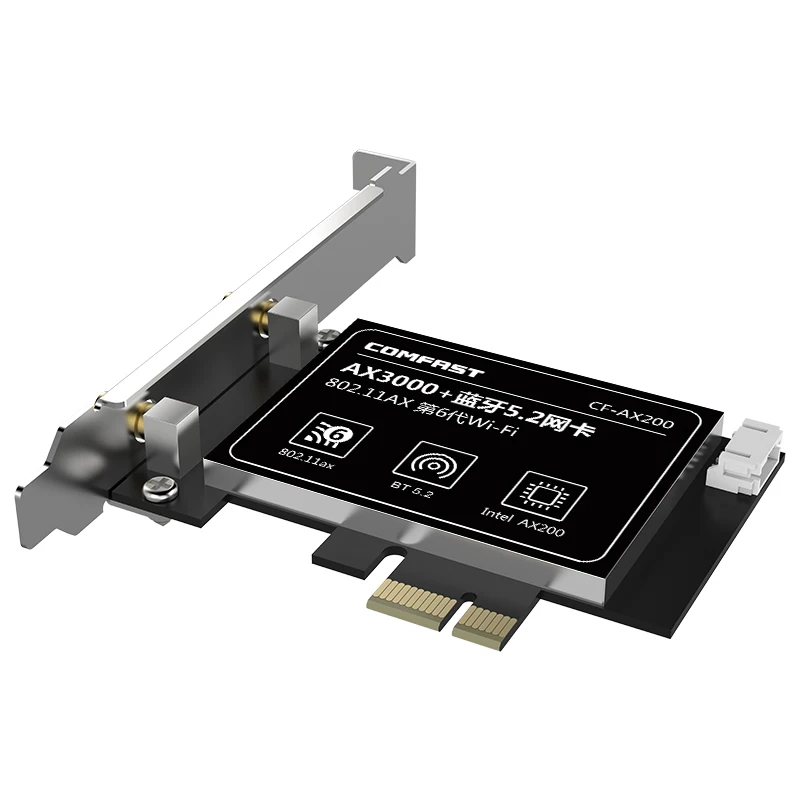 Hot sale COMFAST CF-AX200  bluetooth 5.0 pcie wifi card dual-band 80211ax dongle wifi 6 lan card