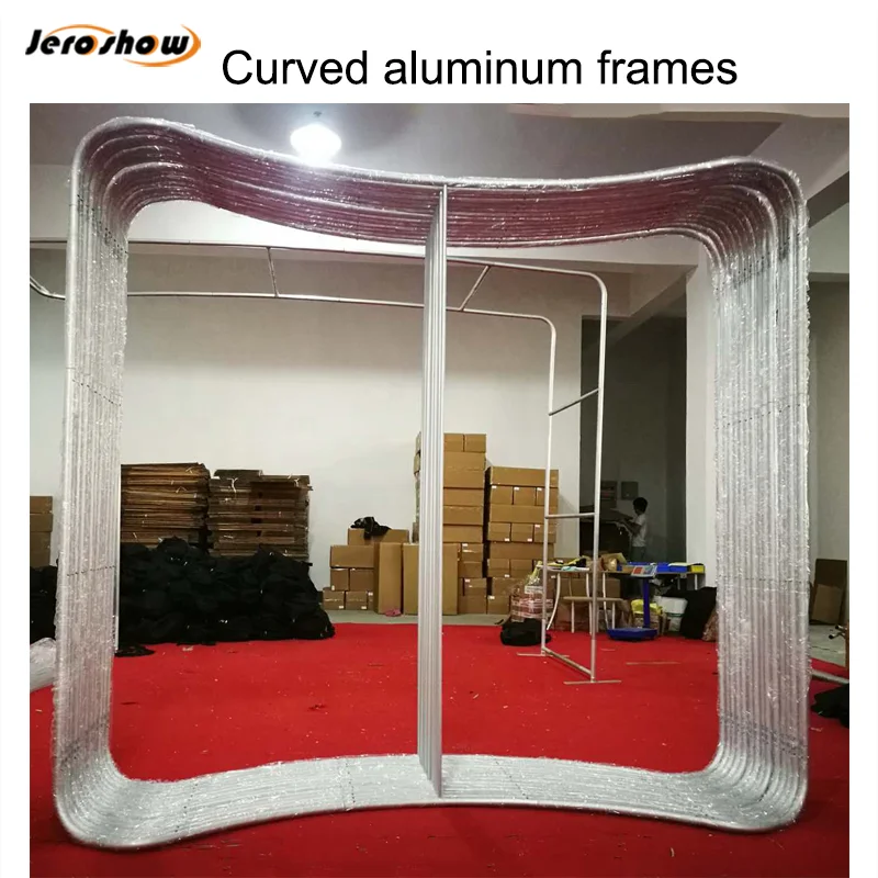 Portable photography tension fabric trade show backdrop for exhibition booth display