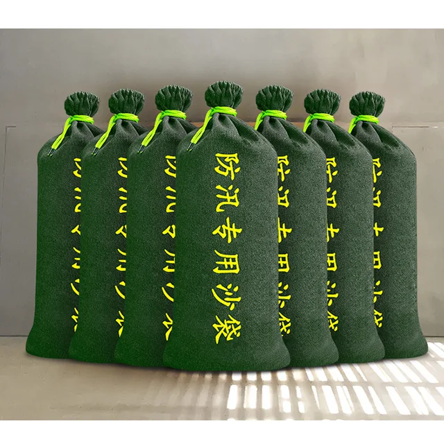 natural disaster flood control and thickened canvas rope sandbags Flood control sandbag