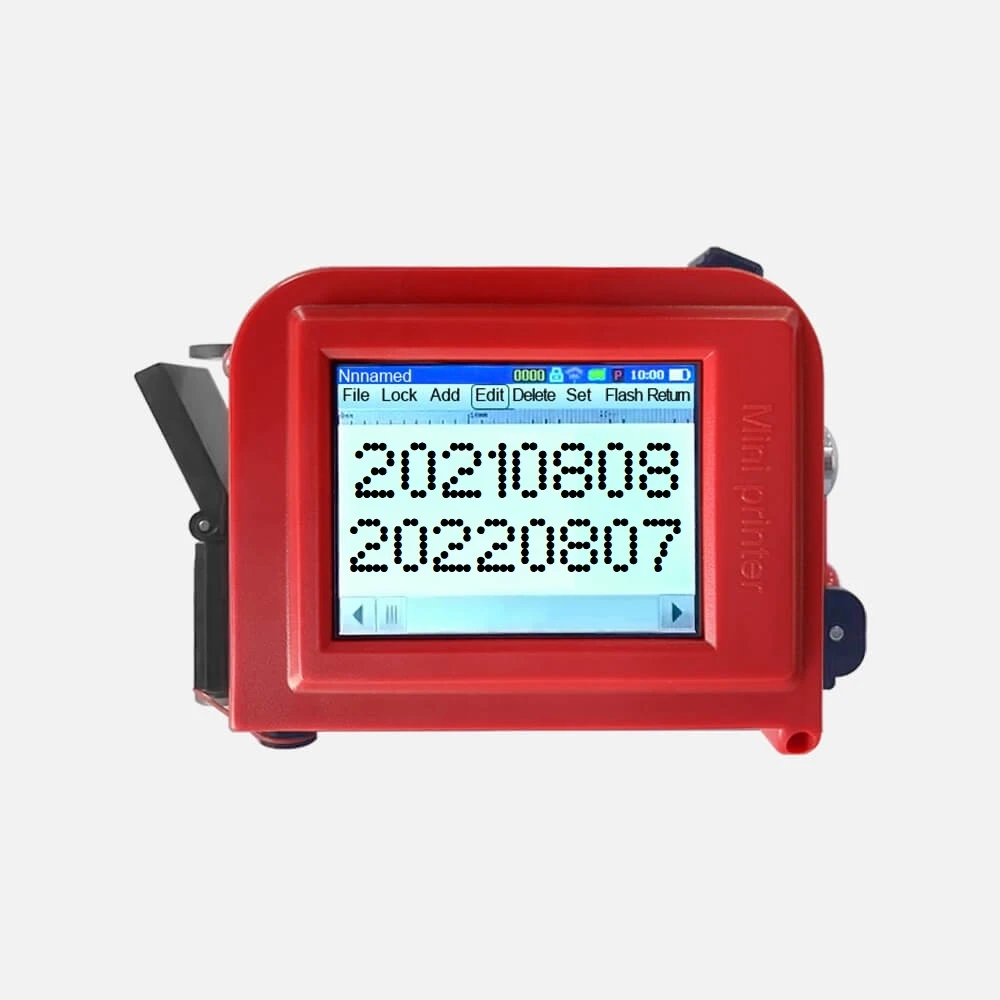 Lom портативная ручная струйная печать с этикеткой и временем кодирования, термическая Дата истечения срока годности, струйный принтер с кодированием партии