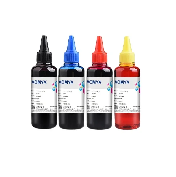 Aomya Universal Ink Refills Dye Refillable Ink 100ml Compatible for HP/Brother/Canon/Lexmark Printers CISS Systems