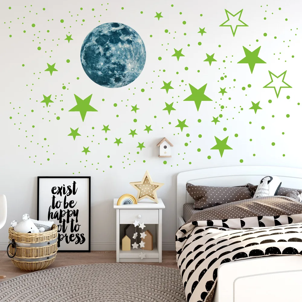 Luminous Custom Decorative Wall Sticker Flat or 3D Glow in the Dark