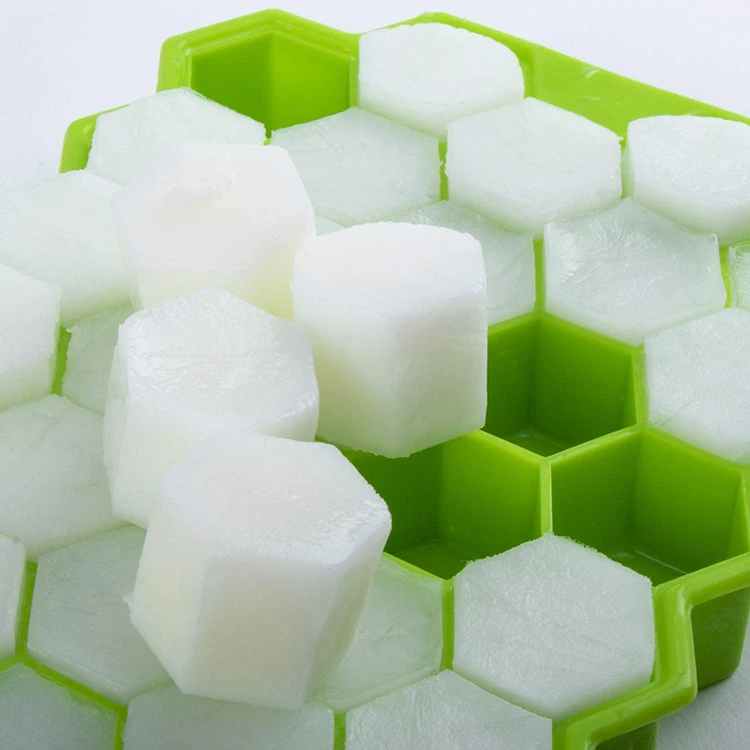 Convenient Reusable Mold  Polygonal Shape Silicone Ice Mold Ice Cube Tray