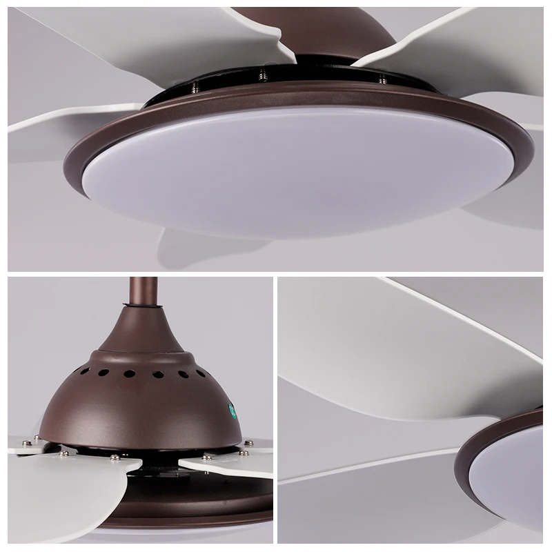 SLYNN Industrial Style Iron Ceiling Fan Manufacturer in China Indoor Cooling Electric Remote Control Led Ceiling Fan With Light