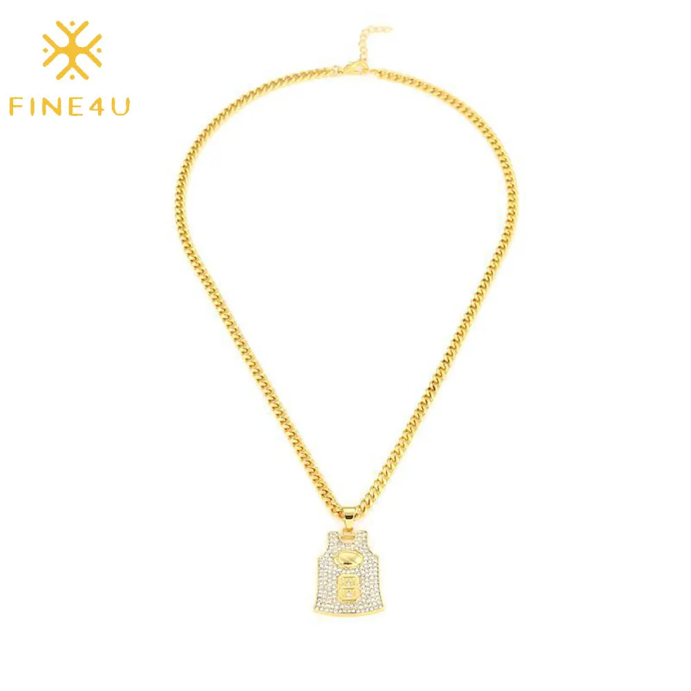  New Basketball Commemorative Kobe Necklace No. 24 And 8