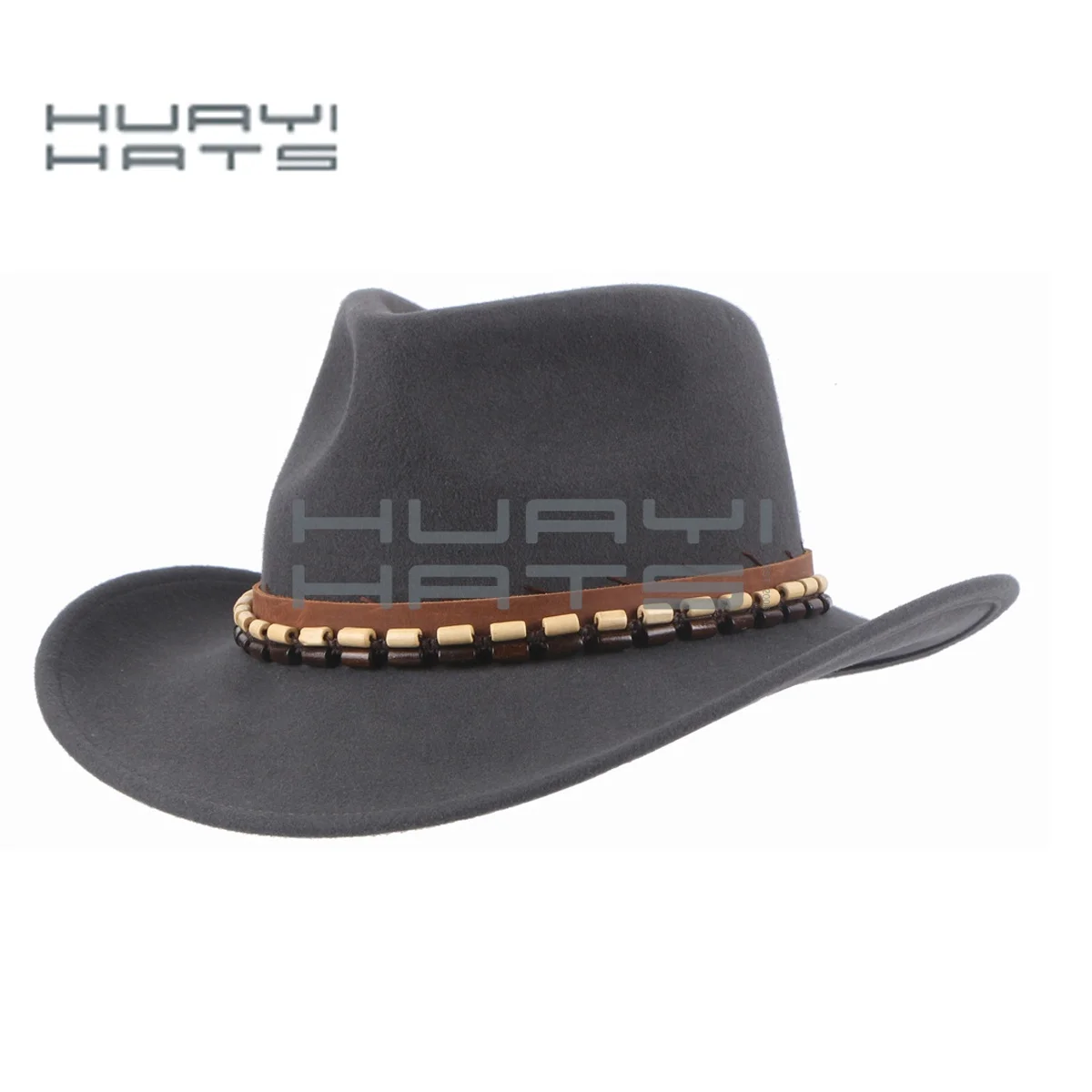 HUAYI HATS wool felt western hats cowboy western hat for men Outback