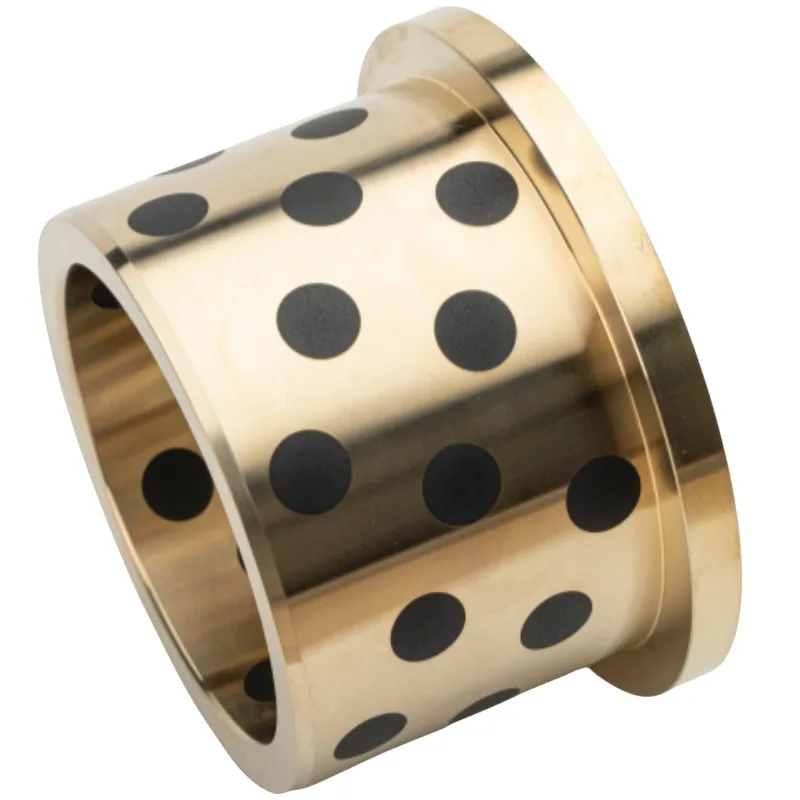 MPFZ5-160 Oil-Free Shoulder Bushing GGBF Graphite Copper Sleeve SPF Flange Self-Lubricating Bearing CNC Machined Steel Bronze