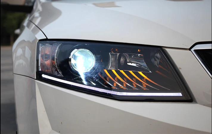 AKD Car Styling Head Lamp for Skoda Octavia Headlights 2015-2017 Octavia A6 LED Headlight DRL Hid Bi Xenon Auto Accessories