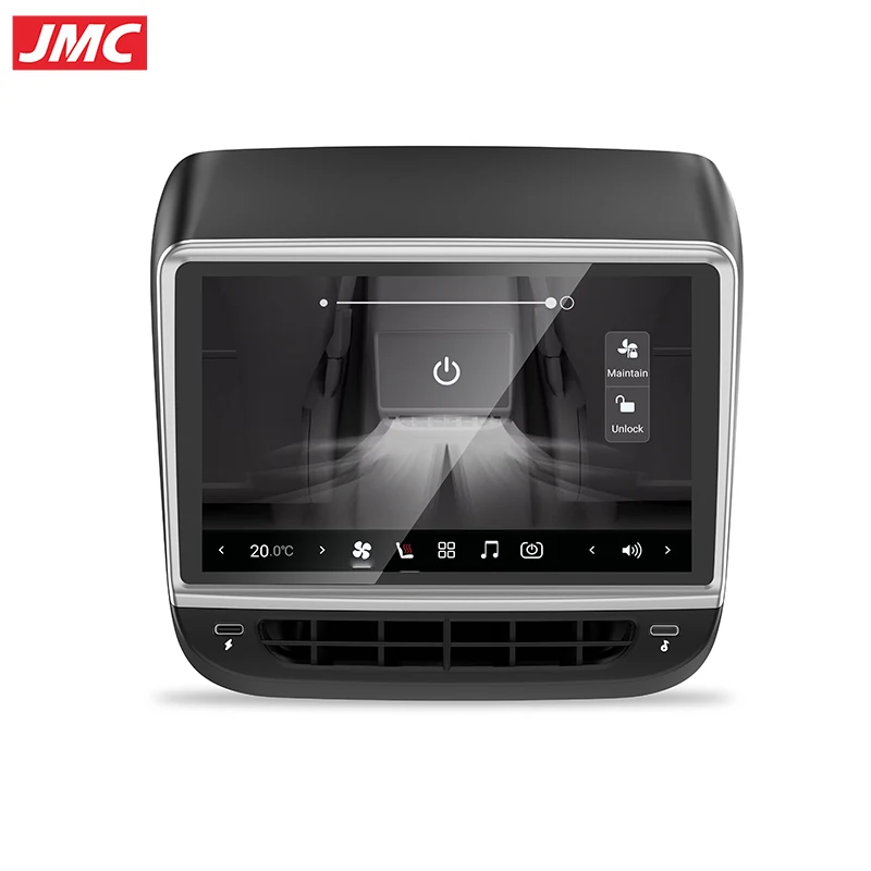 JMC 7inch IPS Touch Screen For Tesla Model Y/model 3 Car Wireless CarPlay Android Auto Install Rear Air-conditioning Fast Charge