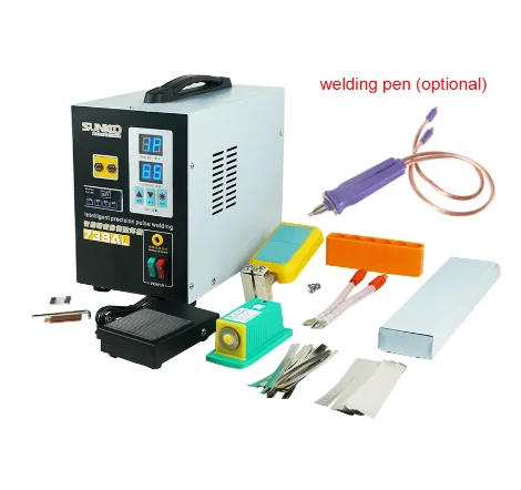 Sunkko 738al машины для точечной сварки 3.6kw новая улучшенная телескопическая стрела ручной точечный сварочный электрод функция 18650