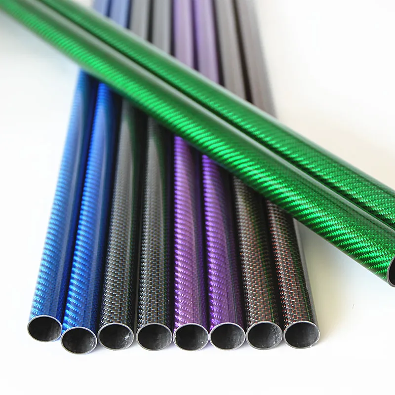 High modulus round 3k carbon fiber tube carbon fibre tubing inventory no tool fee square pipe rectangular tube accept custom