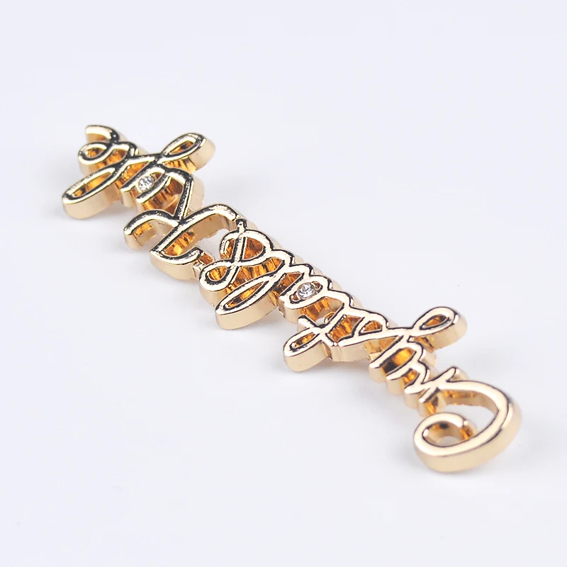 Factory Custom New Design Bag Label Hardware Metal Logo Plate Aluminum Labels For Bags