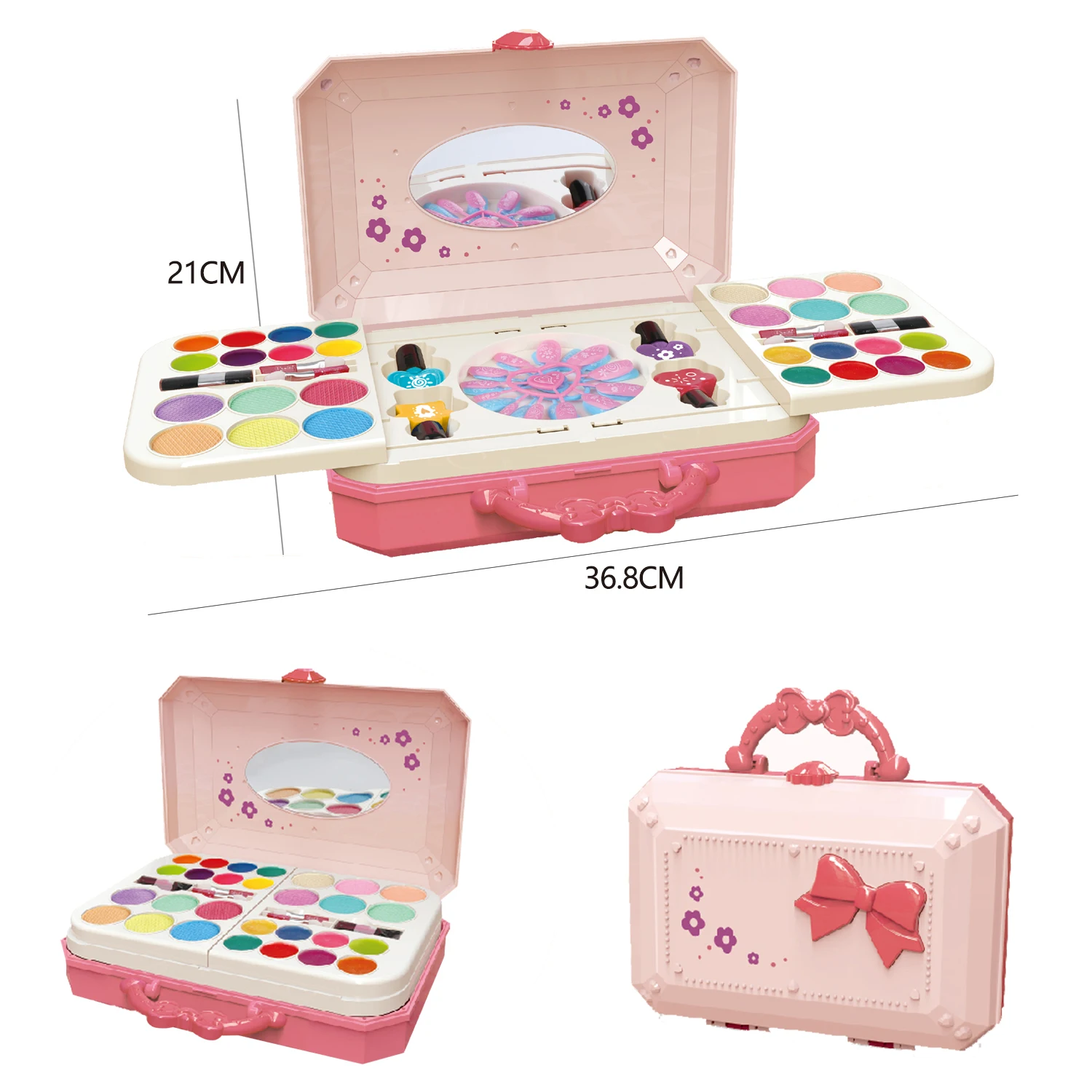 2025 Pretend Play Party Toys Makeup Kit Children Cosmetics Set Nail Polish Makeup Set Princess Makeup Gifts Girl Beauty Kit