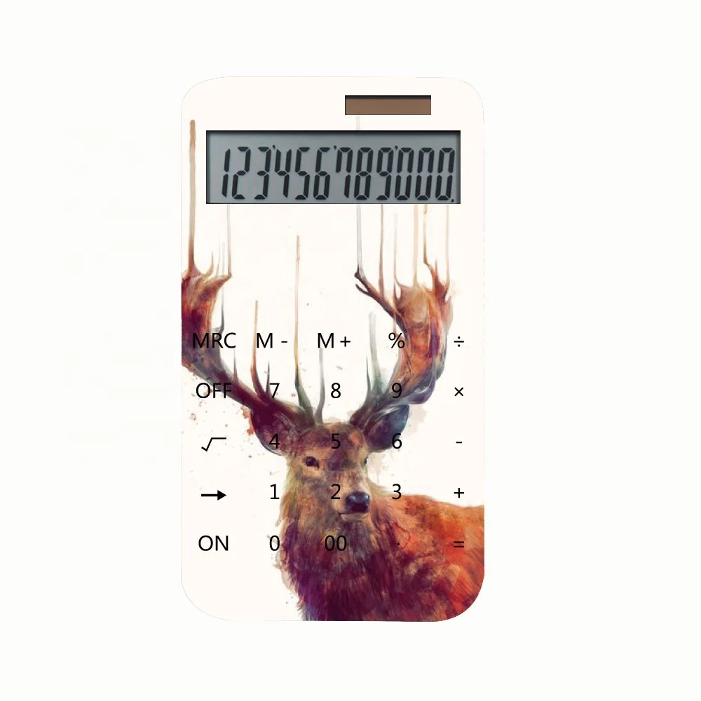 
Kids Love Fashion Customized 12 Digit Two Way Power DIY Calculator for Children 