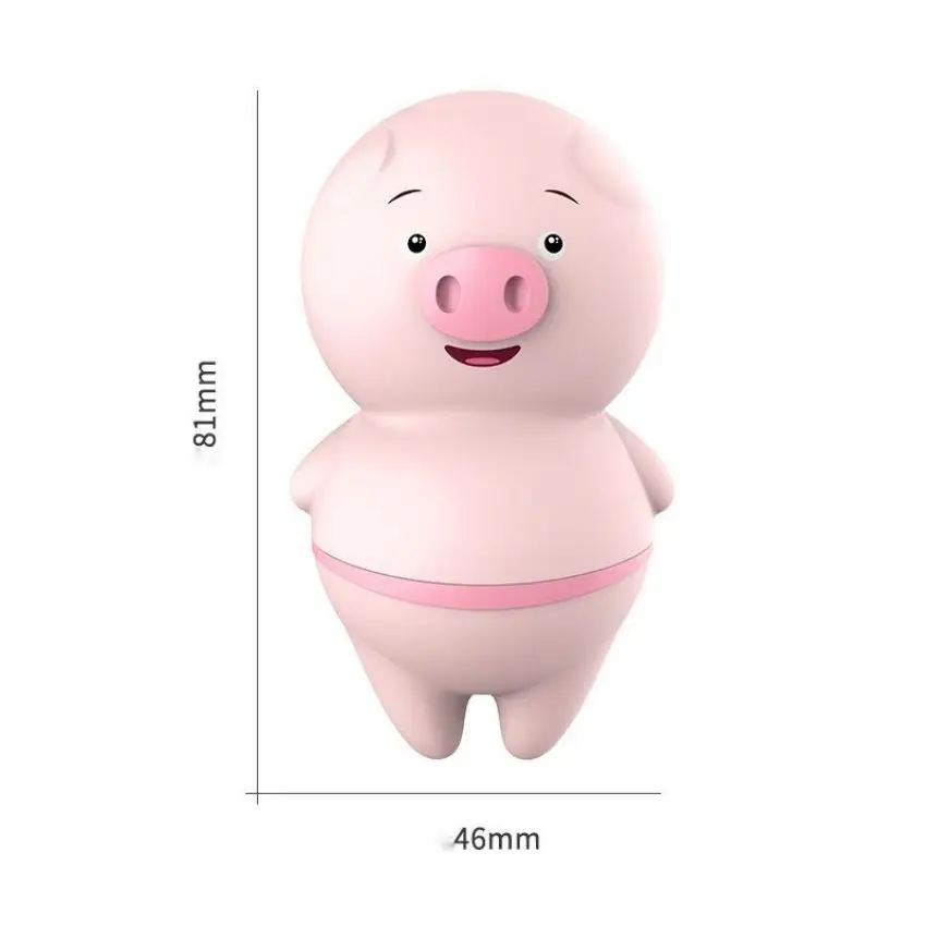 Mini Pink Sex Toys Pig Wireless Usb Charging Clitoris Vibrator 6 Frequency Tongue Lick Vibrator For Woman