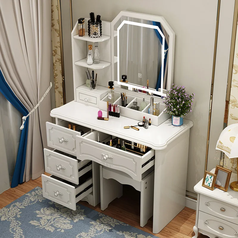 
living room led makeup and vanity table dressing table with led mirror 