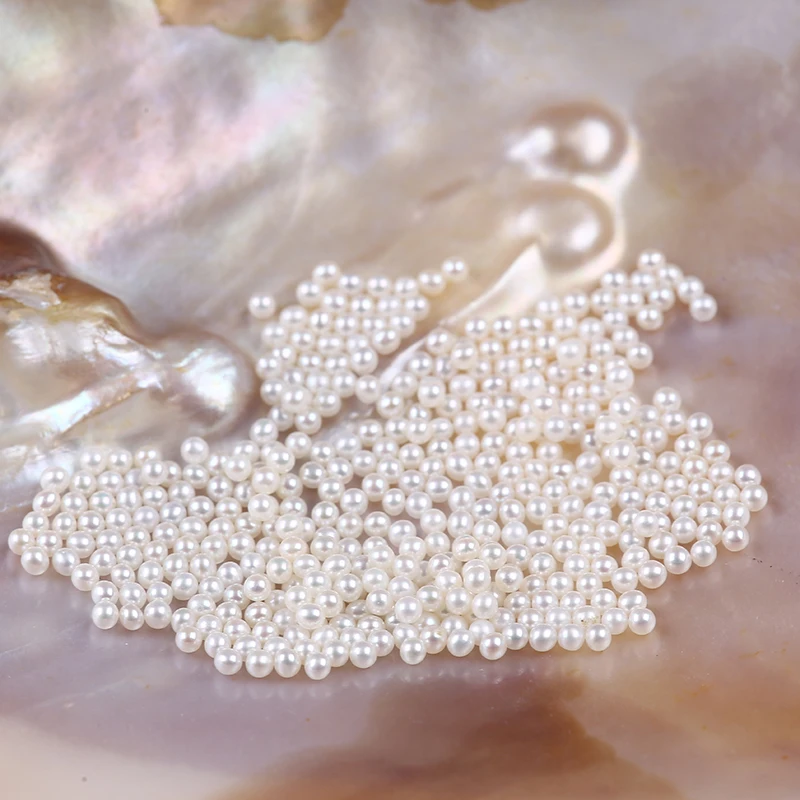 1.5-2mm Cultured Near Round Real Freshwater Loose Tiny Pearl Beads