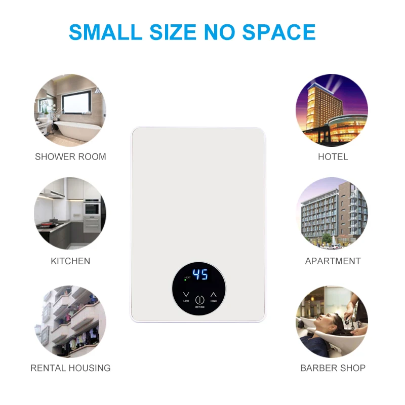 Reasonable induction competitive price electric water heater portable shower