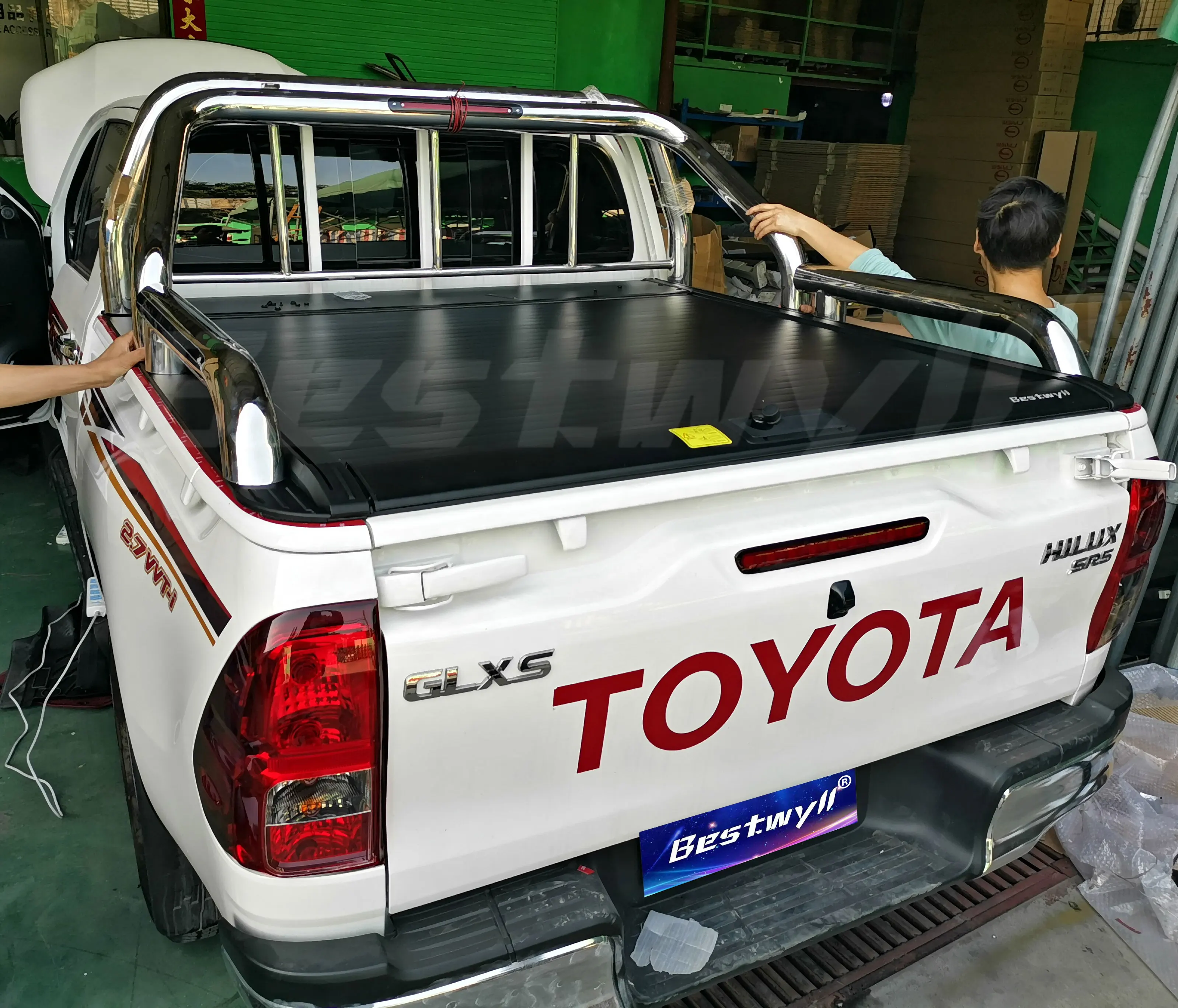 BESTWYLL тележка с ручной коробкой выдвижная для 2015 + Toyota Hilux /Revo (Sr5 J колода передним забором) K46A