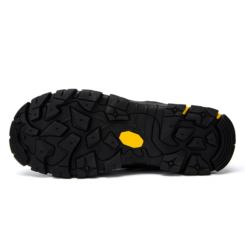 Wholesale Outdoor Hiking Shoes For MenCowhide Upper Keep Warm Waterproof Shoes Non-Slip Hiking Shoes Men