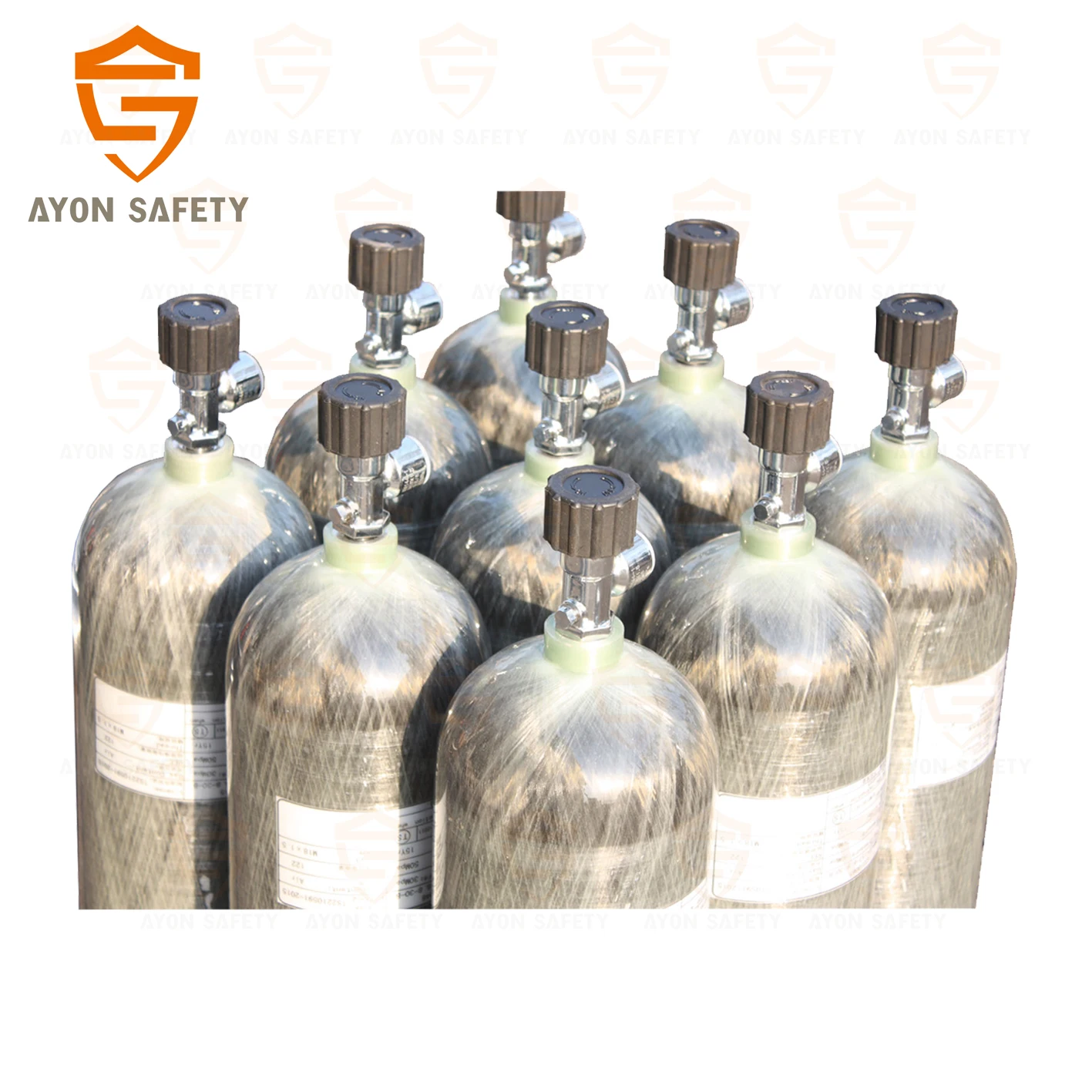 3L,6.8L,9L carbon fiber gas cylinder for SCBA