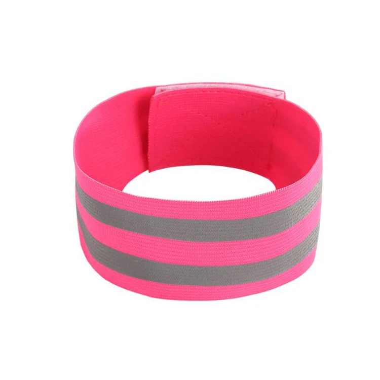 Value Firefighter Custom Printed High Quality Bright Reflective Elastic Band for Garment Reflective Armband